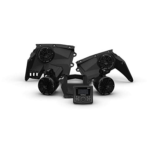 Rockford Fosgate X317-STG2 Audio Kit: PMX-1 Receiver & M0 Series Front & Rear Speakers Kit for Select Can-Am Maverick X3 Models (2017-2022) Rockford Fosgate X317-STG2 Audio Kit: PMX-1 Receiver & M0 Series Front & Rear Speakers Kit for Select Can-Am Maverick X3 Models (2017-2022)